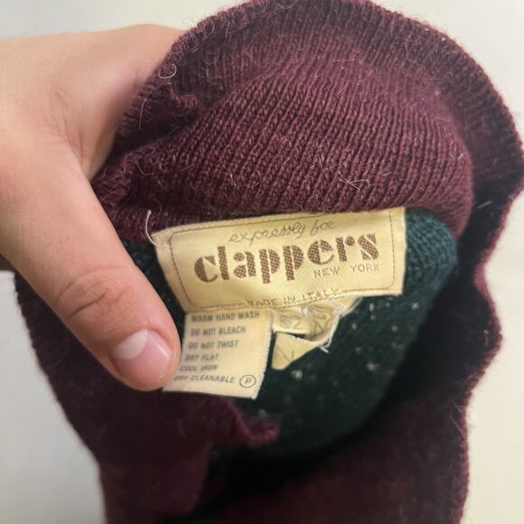 Vintage Clappers New-York Adult Size 52 Wool Alpaca Blend Made In Italy - Picture 3 of 14